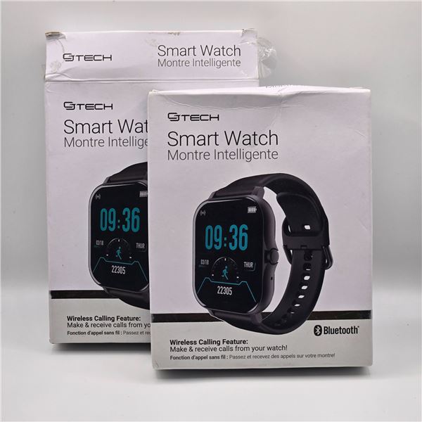 Group of 2 G-Tech Smart Watches - 1 sealed