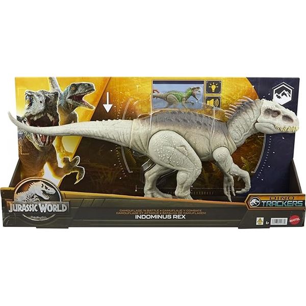 New - Mattel Jurassic World 21" Long Indominus Rex Dinosaur Toy - RV: $150 CAD, with Lights, Sounds 