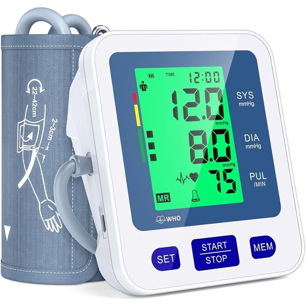 New - Group of 4 Blood Pressure Monitor  - RV: $160 CAD, Upper Arm Large Cuff 22-42cm