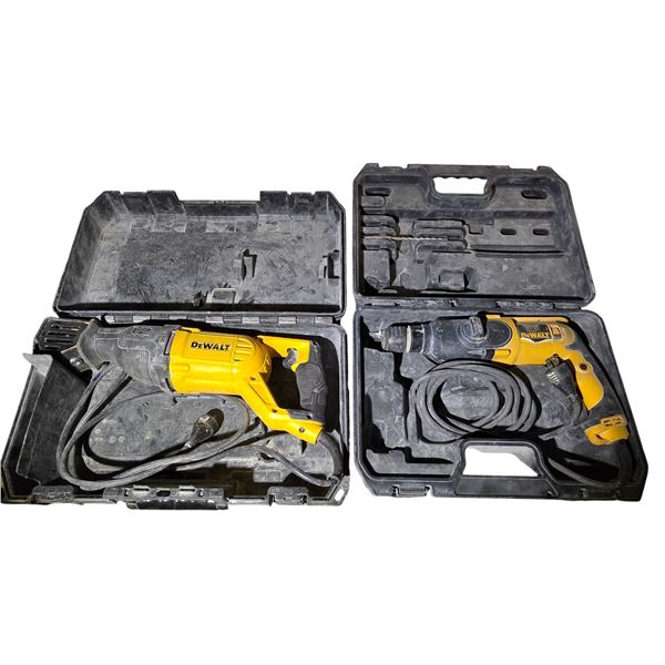 (2) DeWalt Reciprocating Saws in Cases