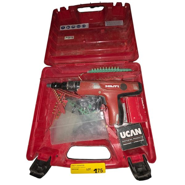 Hilti Powder-Actuated Fastening Tool Kit w/ Fasteners & Accessories in Case