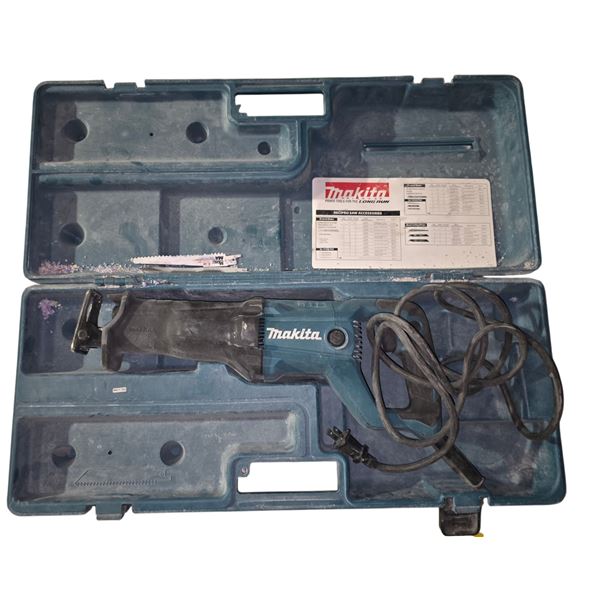 Makita Corded Reciprocating Saw with Case & Blade