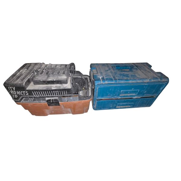 Ridgid Jobsite Tool Box & Stackable Organizer Storage Cases – Heavy Duty (2)