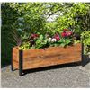 Image 1 : BNIB - Grapevine Rectangular Urban Garden Planter Brown, 122 x 18 x 39 cm