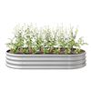 Image 1 : BNIB - Grapevine Galvanized Steel 79" Oval Raised Garden Bed - RV: $125 CAD (PL10420 6A)