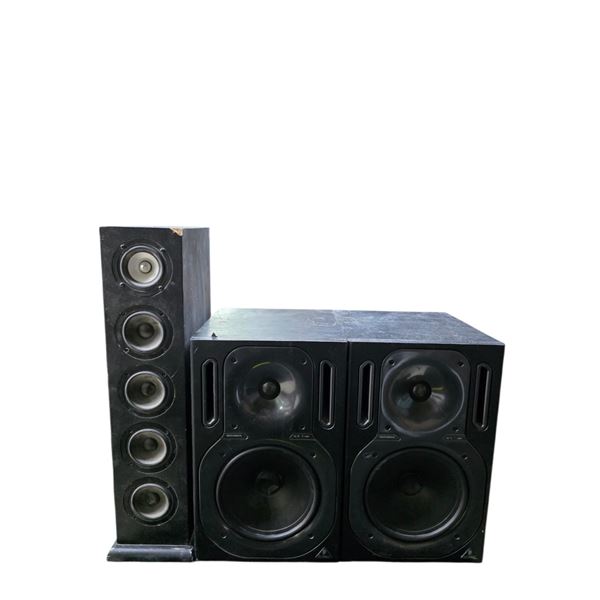 2-Pcs Behringer TRUTH B2031A Studio Monitors and 1 Polk Audio