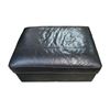 Image 2 : Black Lounger Ottoman with Storage, H16" x 34" x 27"