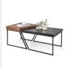 Image 1 : BNIB - Set of 2 Nesting Table Modern Coffee Table - RV: $199 CAD (JV10516BK)