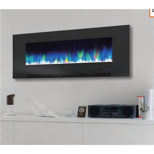 BNIB - Paramount  50"  Wall-Mount Electric Fireplace - EV: $619 CAD, with Multi-Colour Flames (EF-WM