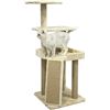 Image 2 : New - Amazon Basics Medium Cat Tree with Platform, Beige, 57 x 50 x 17 cm