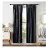 Image 1 : New - 2 Amazon Basics Blackout Curtains Black (2-Pcs pack), RV: $96 CAD, 117 x 137 cm Each