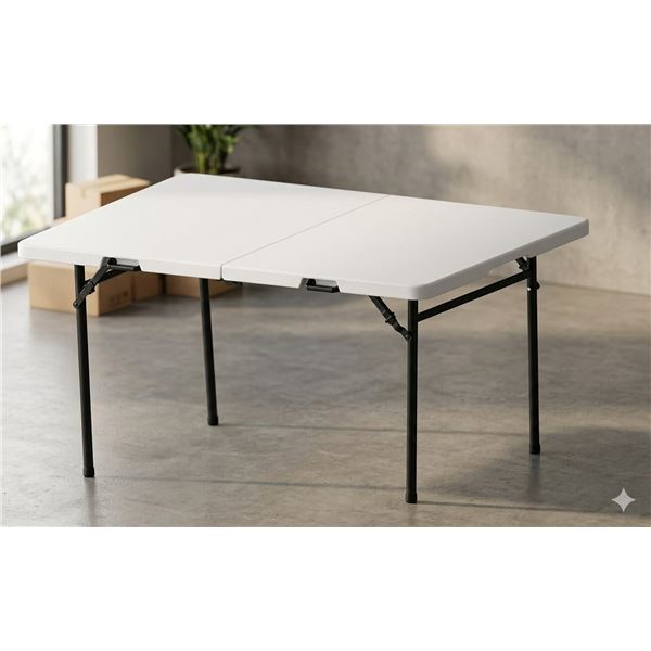 New - 6 ft. Fold-in-Half Table (1 Pack - 2 Piece)