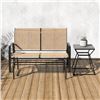Image 2 : BNIB - Group of 3 - Amazon Basics 2-Person Patio Sling Glider Chair - RV: $139.99 Each