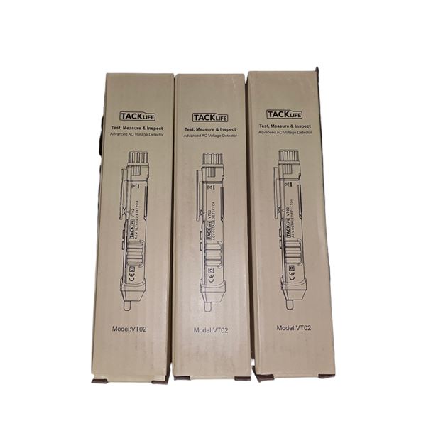 3-Pcs Tack Life Non-contact Dual Volrage Tester (VT02) - RV: $120 CAD