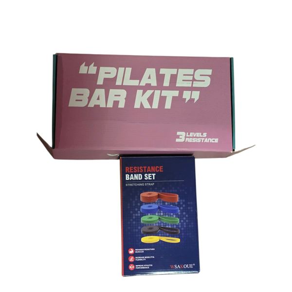 New - RENRANRING Pilates Bar Kit and WSAKOUE Pull Up Bands