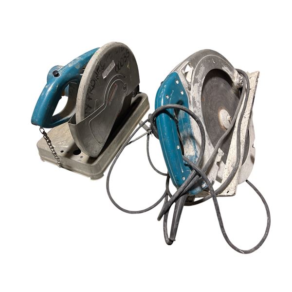 Group of 2 Makita Electric Cut-Off Saw / Chop Saw