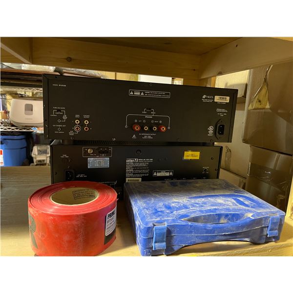 Group of Tech Equipment, Tool Case & Tape