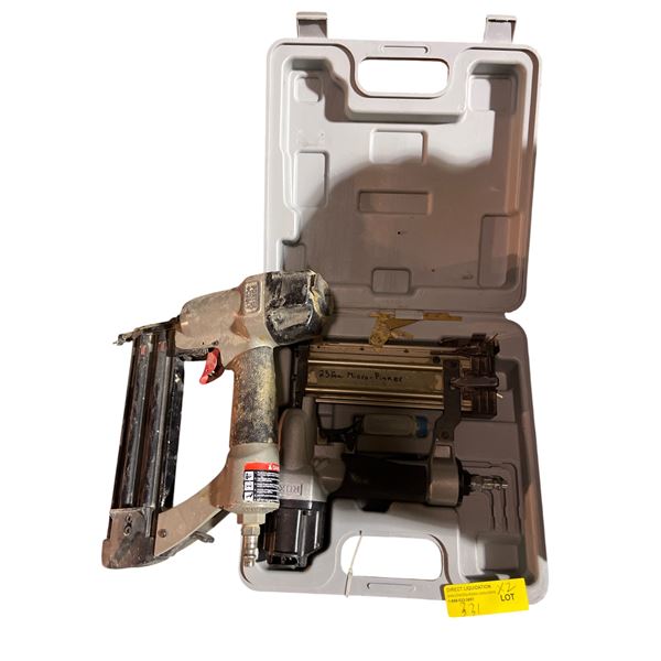 Pneumatic Brad Nailer & Micro Pinner Set w/ Case
