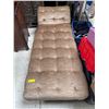 Image 2 : Tan Tufted Upholstered Chaise Lounge Bench, Approx. H22" x W25" x L70"