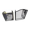Image 1 : Group of 2 - Metal Mesh Fireplace Screens (H29 & H24")