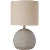 Image 1 : Group of 3 Stone & Beam Industrial Concrete Table Lamp, 16"H, with Bulb, Brown Shade B073755HVV
