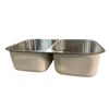 Image 1 : Double Basin Kitchen Sink, Approx. 32.5" x 18"