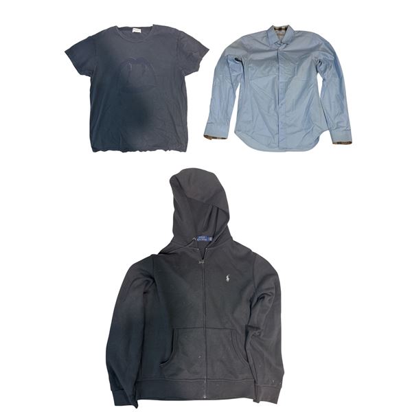 3-Pcs Designer Tops - Saint Laurent, Burberry, Polo Ralph Lauren