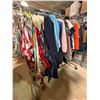 Image 1 : Full Rack of Apparel, Outerwear, and Colorful Scarves (Rack Not Included)