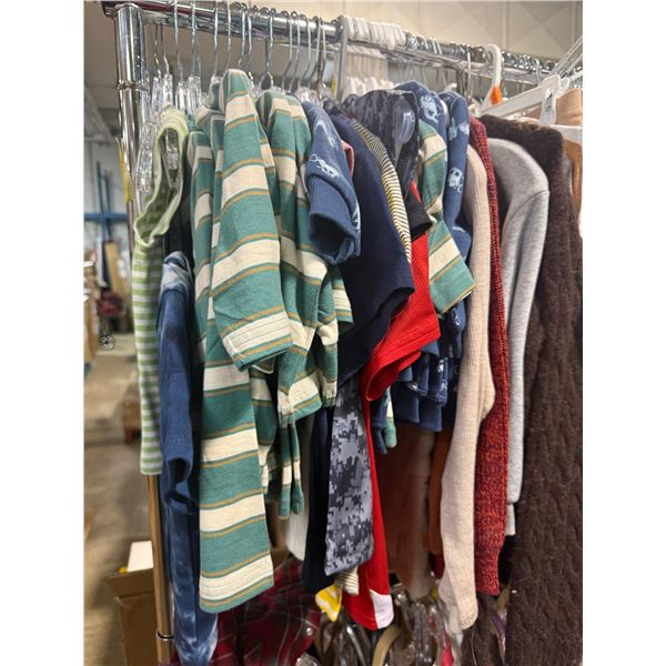 Assorted Mixed Clothing Lot Including Children's Wear, Casual Apparel, and Outerwear