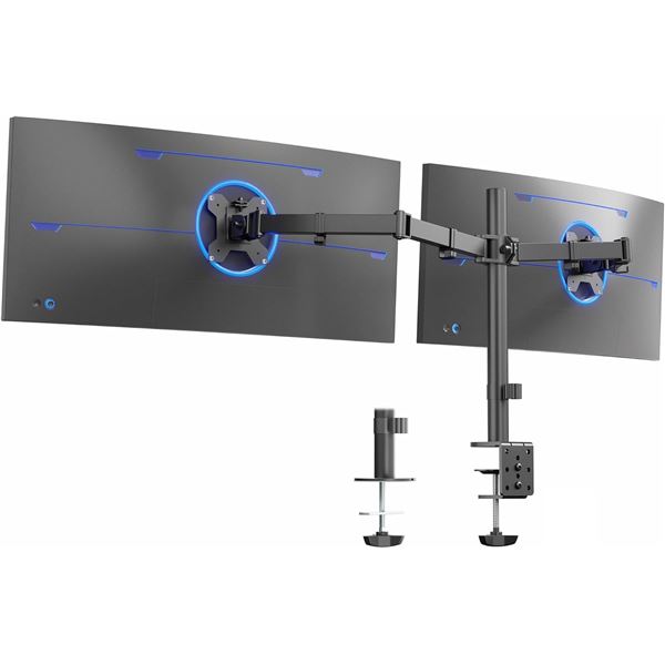 Group of 2 - New VIVO Dual Ultrawide Monitor Desk Mount - RV: $160 CAD (Model V038 W)