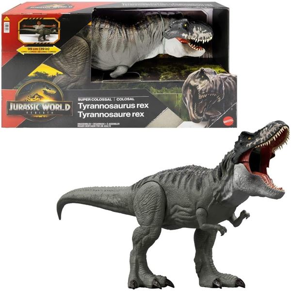 NEW - MATEL Jurassic World Super Colossal Dinosaur Action Figure R.V. $99.99