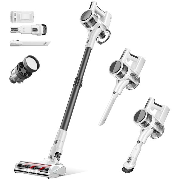 New - Amazon Basics Cordless Vacuum 0.7L White - RV: $129.99 CAD (B0C2YNLL16)