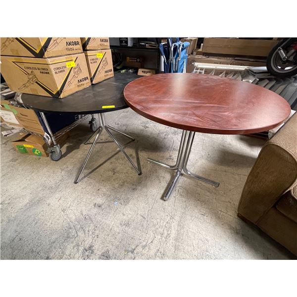 Round Cafe Tables, Approx. H28" x Dia. 35" Each