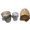 Image 1 : Wooden Beverage Barrel and 4 Champagne Ice Buckets