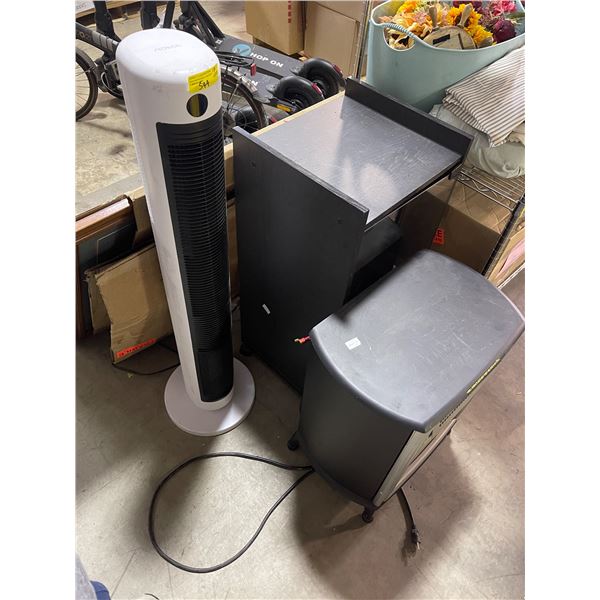 Electric Fireplace, Noma Heater Fan, Hitachi Unit - As-Is