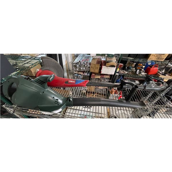 Toro Electric Trimmer and Cordless Blower - As Is