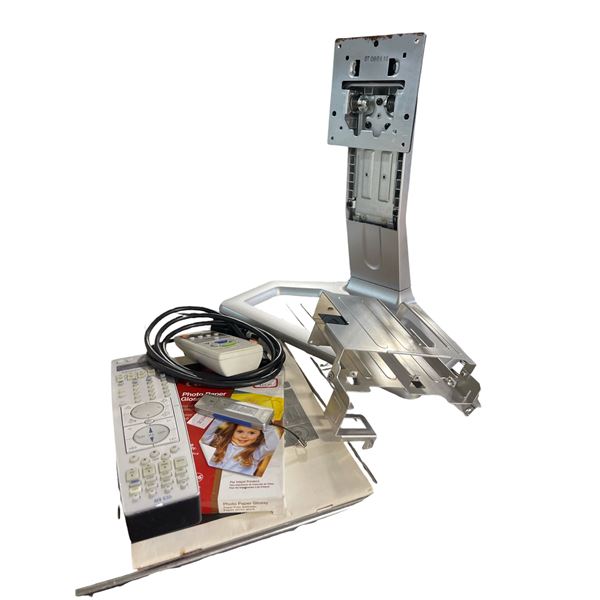 Group of Misc Electronics Accessories and Assorted Vintage European Travel Booklets