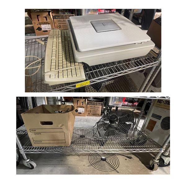 Sharp FP-N25CX Air Purifier and 2 Metal Industrial Fan - As Is