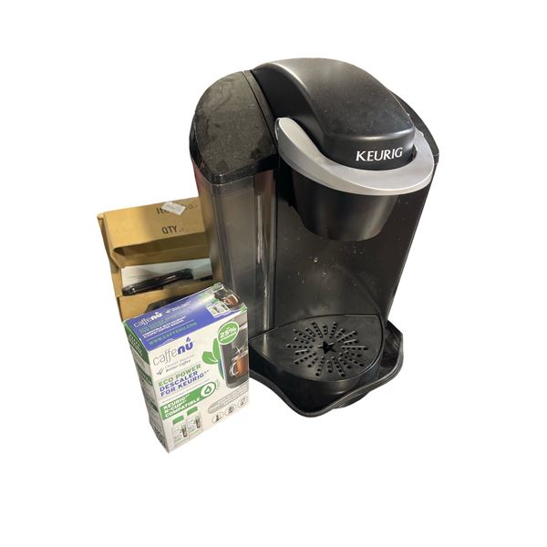 Keurig Pod Coffee Brewer with 1 Caffenu K-Cup Machine Descaler