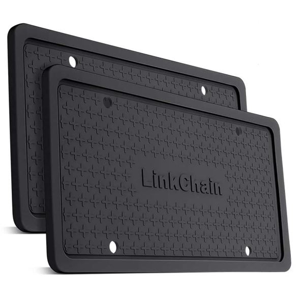 4 New Silicone License Plate Frame 6" x 12" (2pcs per pack) - RV: 99 CAD