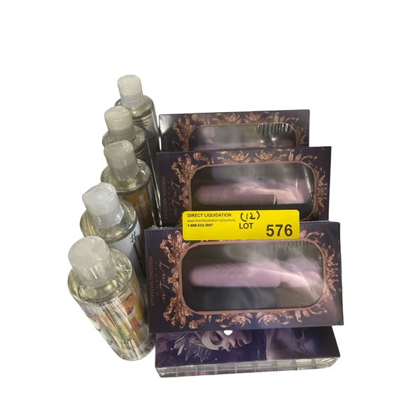 7 LuLu Mini Personal Massager and 5 LubeLife Pina Colada Flavored Lubricant