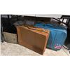 Image 1 : 2 Vintage Luggages and 1 Wooden box