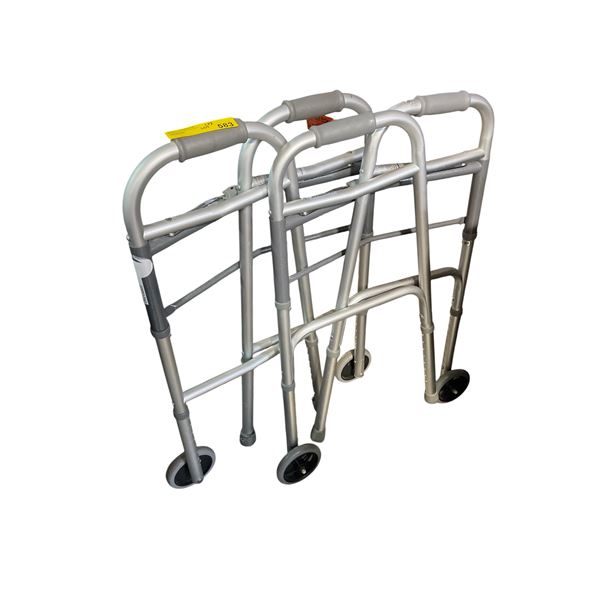 2-Pcs Guardian Walker for Adult with 5" Wheels