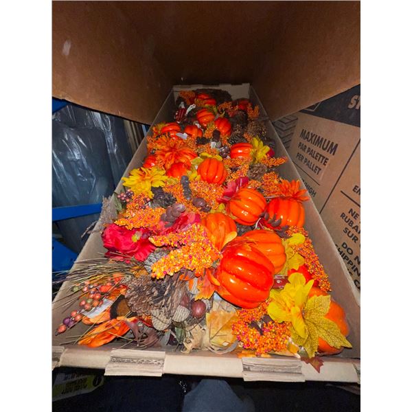 Large Box of Fall Harvest Table Centerpiece - Random Theme: Thanksgiving, Halloween, Autumn Party
