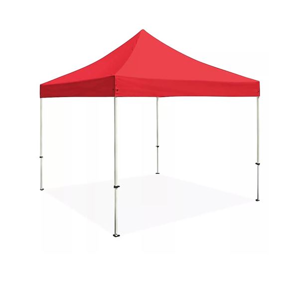 New - Amazon Basics Outdoor Pop Up Canopy, 10 ft x 10 ft with Wheeled Carry - Display item without b