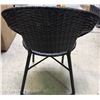 Image 3 : Group of 6 Woven Brown Wicker Patio Chairs