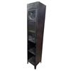 Image 2 : Tall Vintage-style Warehouse Locker Shelf, H71" x W14" x D13.5"