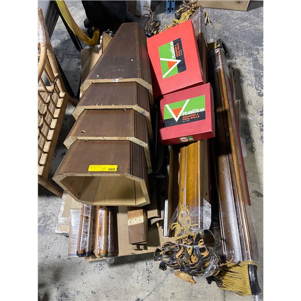 Billiards Table Parts & Accessories (Reassembly Required)