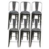 Image 1 : Group of 8 Gunmetal Bar Stools
