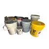 Image 1 : Group of Assorted Construction Materials - Includes Nails, Paint Pails, Finishes etc